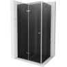 Mexen Lima skladací sprchový kút 70 x 90 cm, grafit, chróm - 856-070-090-01-40
