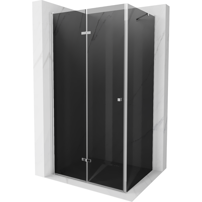 Mexen Lima skladací sprchový kút 70 x 110 cm, grafit, chróm - 856-070-110-01-40