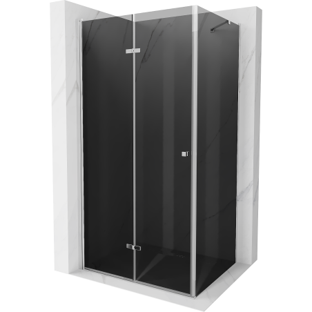 Mexen Lima skladací sprchový kút 90 x 70 cm, grafit, chróm - 856-090-070-01-40