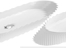 Mexen Grovo umývadlo na dosku ryhované 57 x 36 cm, biela - 22305700