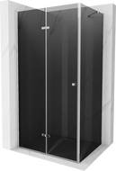 Mexen Lima skladací sprchovací kút 90 x 100 cm, grafit, chróm - 856-090-100-01-40
