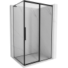 Mexen Rox L posuvná sprchová kabína pravá 115 x 80 cm, čierny rám, čierna - 8C2L-115-080-70-70-P