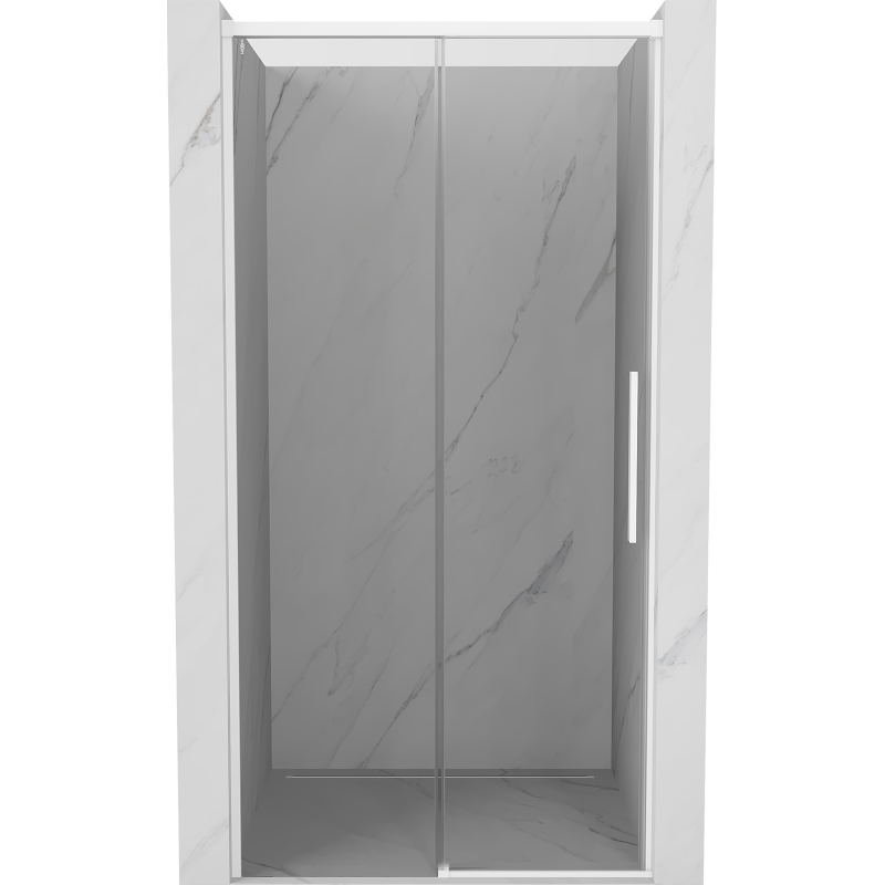 Mexen Rox sprchové dvere posuvné 120 cm, transparentné, biele - 8C2-120-000-20-00