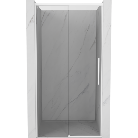 Mexen Rox posuvné sprchové dvere 135 cm, transparentné, biele - 8C2-135-000-20-00