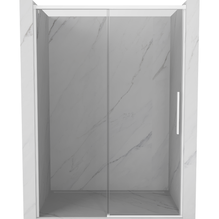 Mexen Rox posuvné sprchové dvere 140 cm, transparentné, biele - 8C2-140-000-20-00
