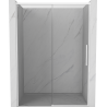 Mexen Rox posuvné sprchové dvere 140 cm, transparentné, biele - 8C2-140-000-20-00