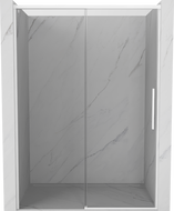 Mexen Rox posuvné sprchové dvere 155 cm, transparentné, biele - 8C2-155-000-20-00