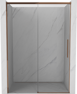 Mexen Rox posuvné sprchové dvere 145 cm, transparentné, ružové zlato - 8C2-145-000-60-00