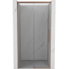 Mexen Rox zasúvacie sprchové dvere 115 cm, transparentné, brúsená meď - 8C2-115-000-65-00