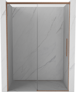 Mexen Rox posuvné sprchové dvere 155 cm, priehľadné, brúsená meď - 8C2-155-000-65-00