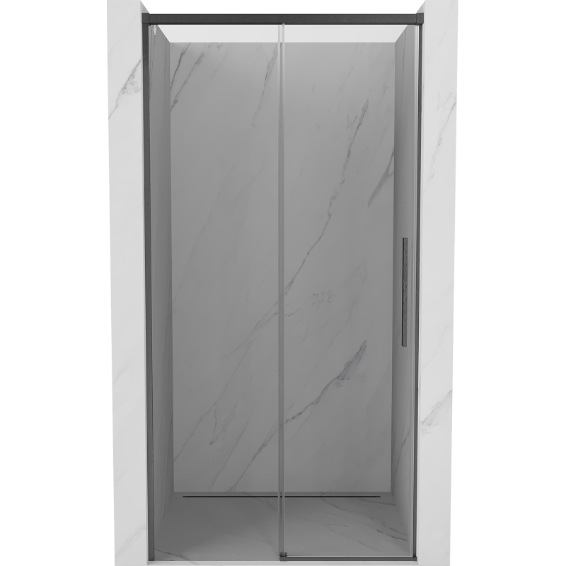 Mexen Rox posuvné sprchové dvere 110 cm, transparentné, brúsené gun gray - 8C2-110-000-66-00