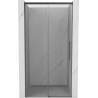 Mexen Rox posuvné sprchové dvere 135 cm, transparentné, kartáčovaná gun gray - 8C2-135-000-66-00