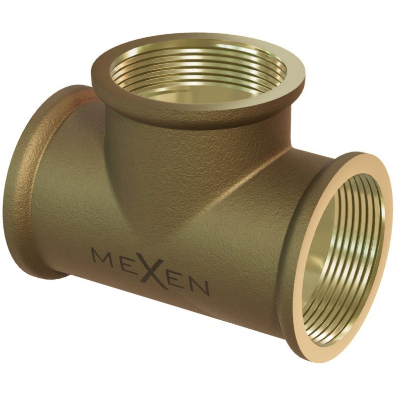 Mexen BRASS mosadzná tvarovka 5/4 RW x 5/4 RW x 5/4 RW - W97403-545454