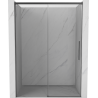 Mexen Rox posuvné sprchové dvere 155 cm, transparentné, kefa gun gray - 8C2-155-000-66-00