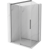 Mexen Rox posuvná sprchová kabína 130 x 120 cm, transparentná, kartáčovaná tmavosivá - 8C2-130-120-66-00