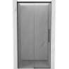 Mexen Rox sprchové dvere posuvné 130 cm, transparentné, čierne - 8C2-130-000-70-00