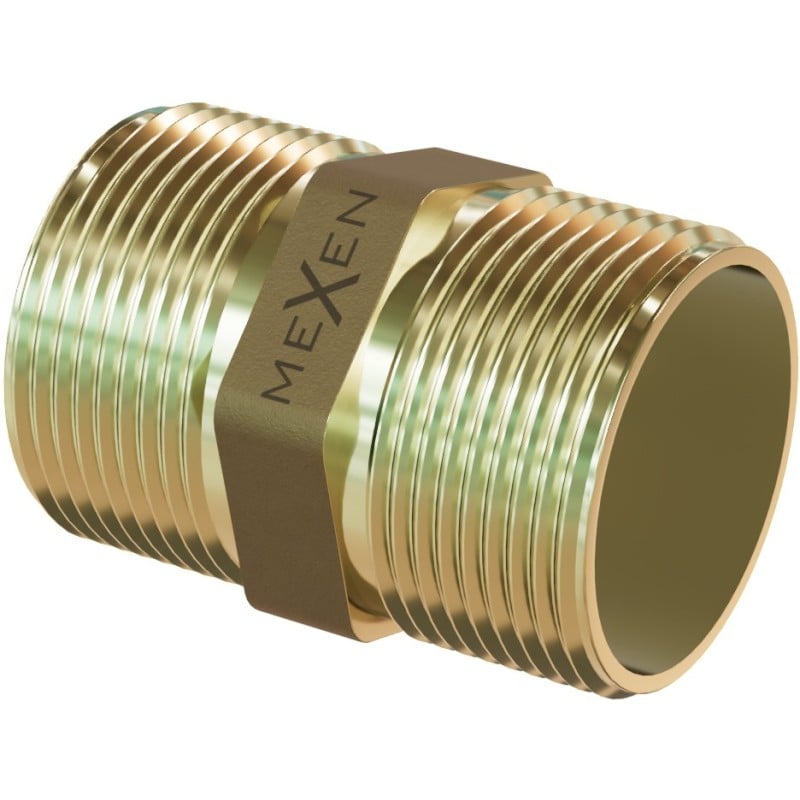 Mexen BRASS mosadzný nypel 1/2 GZ x 1/2 GZ - W97404-1212