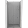 Mexen Rox sprchové dvere posuvné 135 cm, transparentné, brúsený nikel - 8C2-135-000-97-00