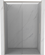 Mexen Rox posuvné sprchové dvere 160 cm, transparentné, brúsený nikel - 8C2-160-000-97-00