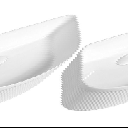 Mexen Grovo umývadlo na dosku ryhované 41 x 36 cm, biele - 22304200