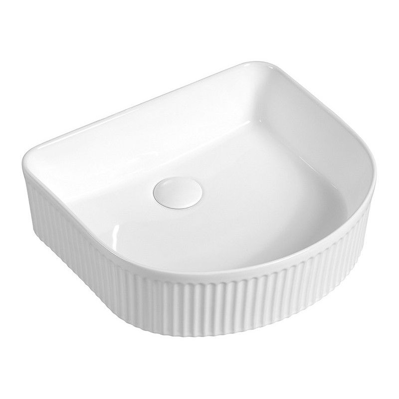Mexen Grovo umývadlo na doske ryhované 40 x 35 cm, biele - 22304000