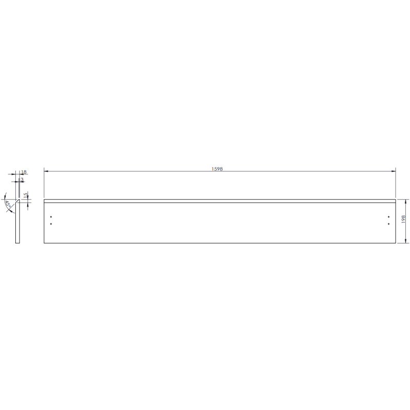 Mexen Orio kúpeľňová skrinka 160 cm s umývadlom Vela, 1 zásuvka, čierny lesk/čierny mat - 91A10-16023-1-BF70-W23M71