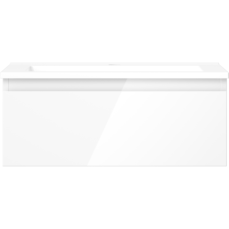 Mexen Orio kúpeľňová skrinka 60 cm s umývadlom Otis, 1 zásuvka, biely lesk - 91A10-06023-1-BF00-W18M00