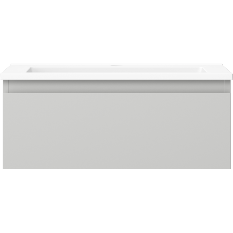 Mexen Orio kúpeľňová skrinka 60 cm s umývadlom Otis, 1 zásuvka, sivá matná/biela matná - 91A10-06023-1-BF62-W18M01