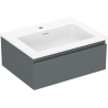 Mexen Orio kúpeľňová skrinka 60 cm s umývadlom Otis, 1 zásuvka, grafit mat/biela mat - 91A10-06023-1-BF66-W18M01