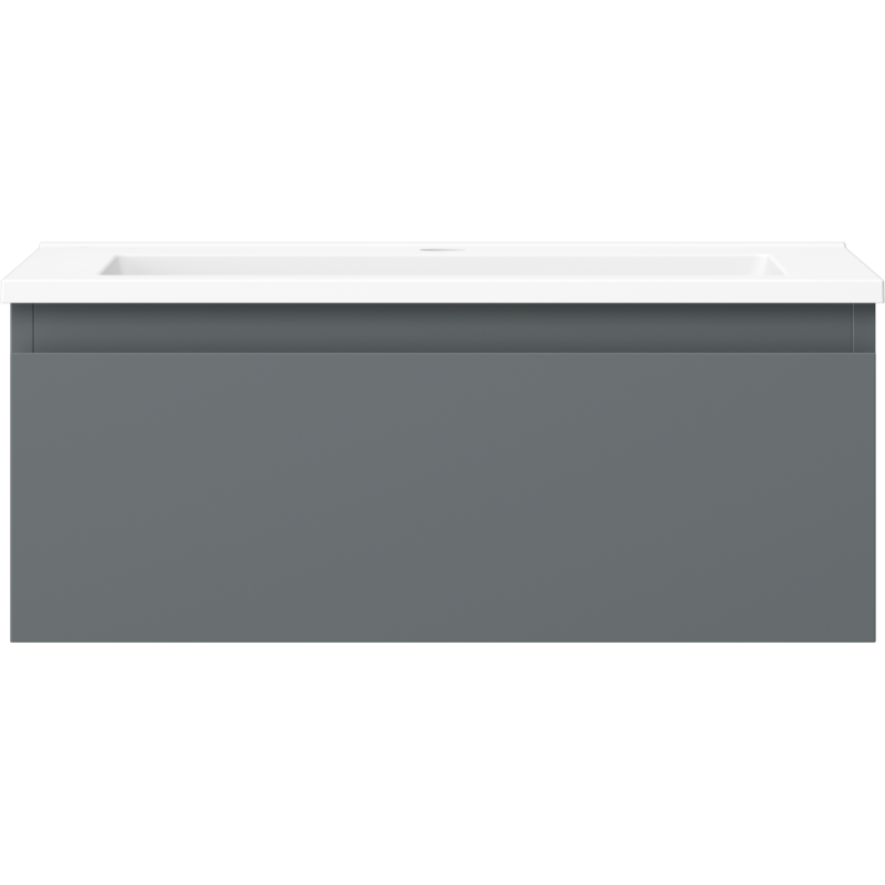 Mexen Orio kúpeľňová skrinka 60 cm s umývadlom Otis, 1 zásuvka, grafit mat/biela mat - 91A10-06023-1-BF66-W18M01