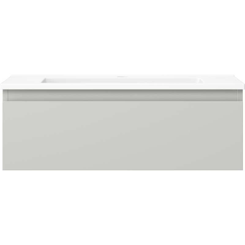 Mexen Orio kúpeľňová skrinka 70 cm s umývadlom Otis, 1 zásuvka, sivá matná/biela matná - 91A10-07023-1-BF62-W18M01