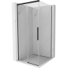 Mexen Rox sprchový kút posuvný 90 x 90 cm, transparentný, čierny - 8C2-090-090-70-00