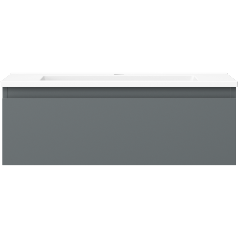 Mexen Orio kúpeľňová skrinka 70 cm s umývadlom Otis, 1 zásuvka, grafit mat/biela mat - 91A10-07023-1-BF66-W18M01