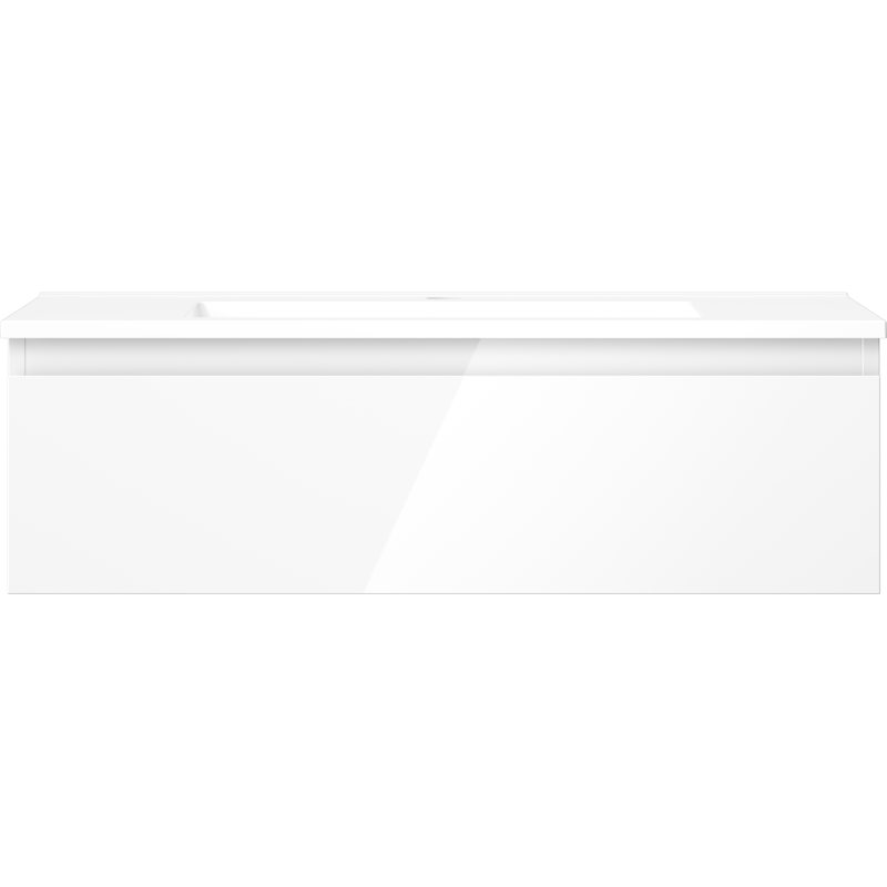 Mexen Orio kúpeľňová skrinka 80 cm s umývadlom Otis, 1 zásuvka, biely lesk - 91A10-08023-1-BF00-W18M00