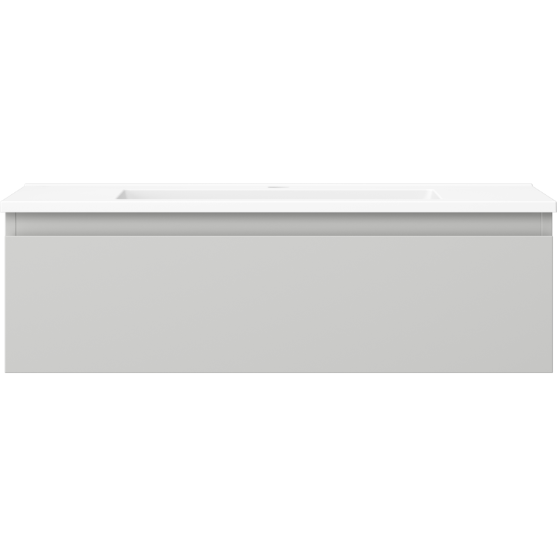 Mexen Orio kúpeľňová skrinka 80 cm s umývadlom Otis, 1 zásuvka, sivá matná/biela matná - 91A10-08023-1-BF62-W18M01