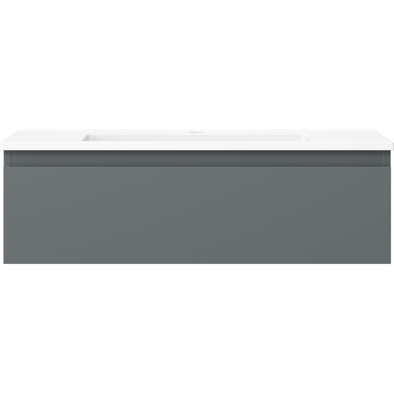 Mexen Orio kúpeľňová skrinka 80 cm s umývadlom Otis, 1 zásuvka, grafit mat/biela mat - 91A10-08023-1-BF66-W18M01
