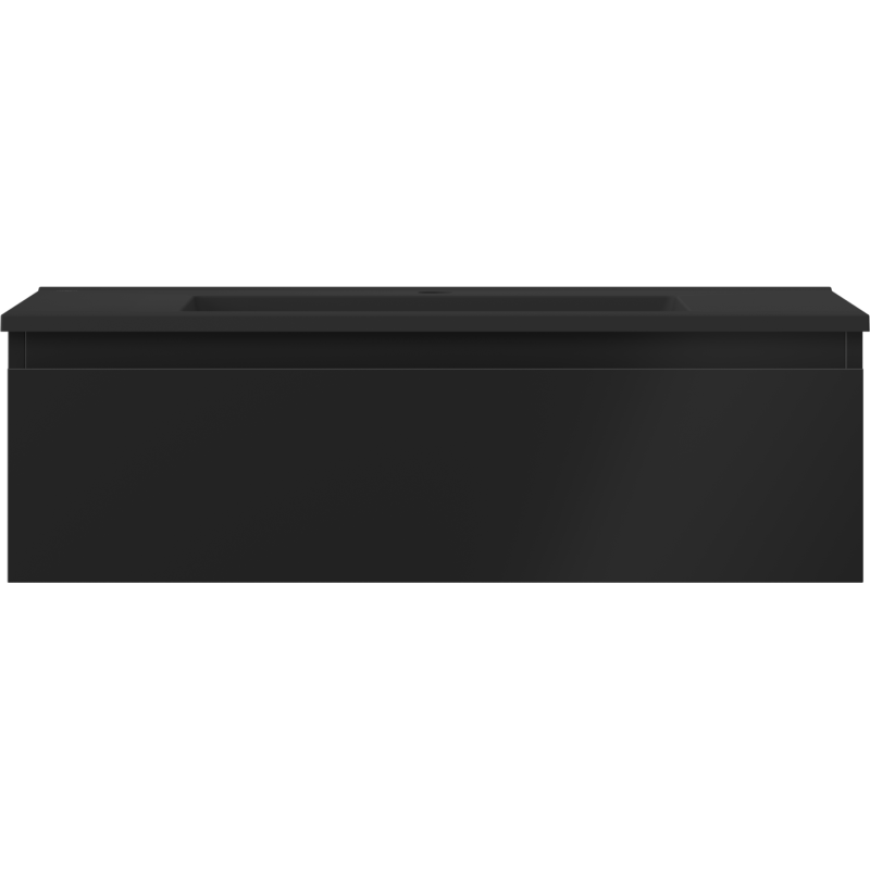 Mexen Orio kúpeľňová skrinka 80 cm s umývadlom Otis, 1 zásuvka, čierna matná - 91A10-08023-1-BF71-W18M71