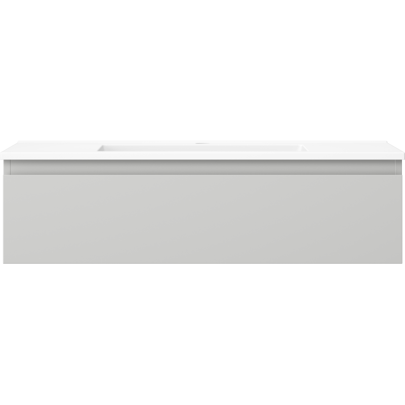 Mexen Orio kúpeľňová skrinka 90 cm s umývadlom Otis, 1 zásuvka, sivá matná/biela matná - 91A10-09023-1-BF62-W18M01