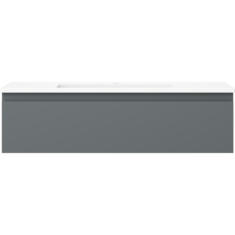Mexen Orio kúpeľňová skrinka 90 cm s umývadlom Otis, 1 zásuvka, grafit mat/biela mat - 91A10-09023-1-BF66-W18M01