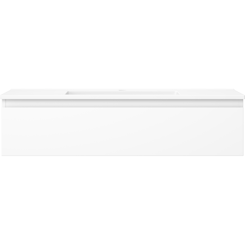Mexen Orio kúpeľňová skrinka 100 cm s umývadlom Otis, 1 zásuvka, biela matná - 91A10-10023-1-BF01-W18M01