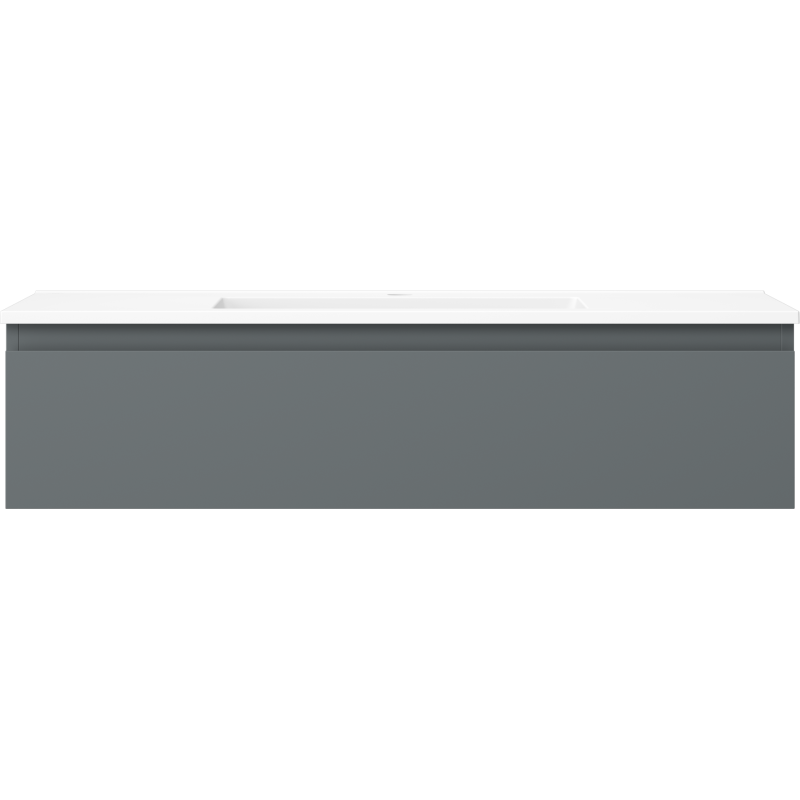 Mexen Orio kúpeľňová skrinka 100 cm s umývadlom Otis, 1 zásuvka, grafit mat/biela mat - 91A10-10023-1-BF66-W18M01