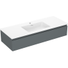 Mexen Orio kúpeľňová skrinka 120 cm s umývadlom Otis, 1 zásuvka, grafit mat/biela mat - 91A10-12023-1-BF66-W18M01