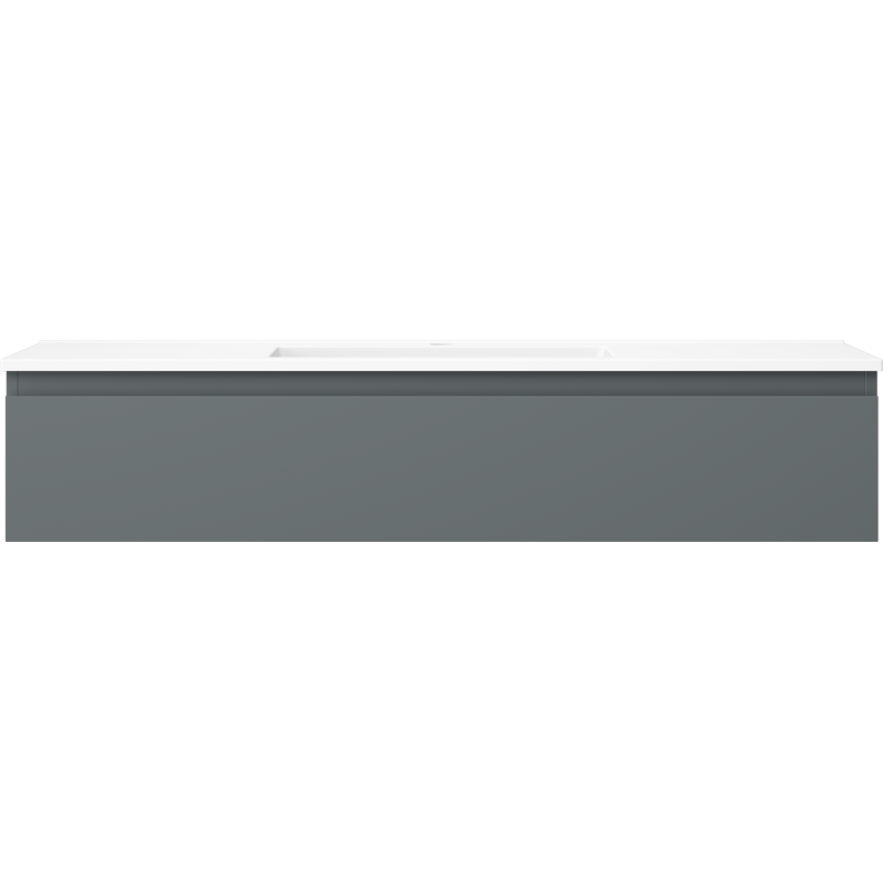 Mexen Orio kúpeľňová skrinka 120 cm s umývadlom Otis, 1 zásuvka, grafit mat/biela mat - 91A10-12023-1-BF66-W18M01