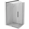 Mexen Rox sprchovací kút posuvný 100 x 90 cm, transparentný, čierny - 8C2-100-090-70-00