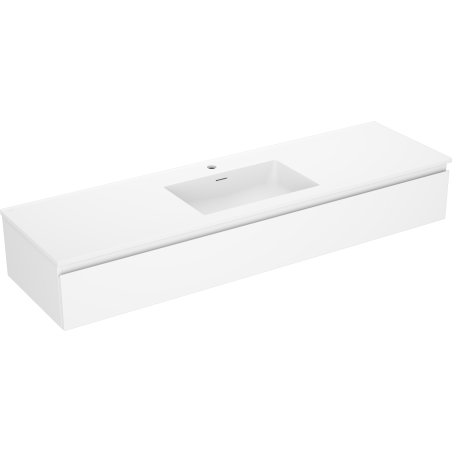 Mexen Orio kúpeľňová skrinka 160 cm s umývadlom Otis, 1 zásuvka, biela matná - 91A10-16023-1-BF01-W18M01