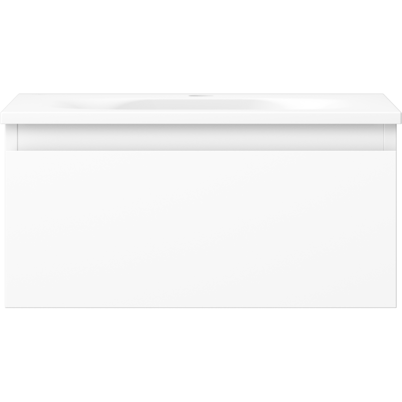 Mexen Orio kúpeľňová skrinka 50 cm s umývadlom Vela, 1 zásuvka, biela matná - 91A10-05023-1-BF01-W23M01