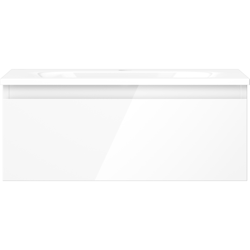 Mexen Orio kúpeľňová skrinka 60 cm s umývadlom Vela, 1 zásuvka, biely lesk - 91A10-06023-1-BF00-W23M00