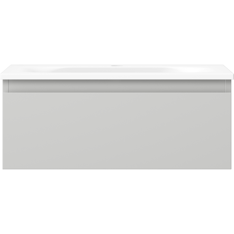 Mexen Orio kúpeľňová skrinka 60 cm s umývadlom Vela, 1 zásuvka, šedá matná/biela matná - 91A10-06023-1-BF62-W23M01