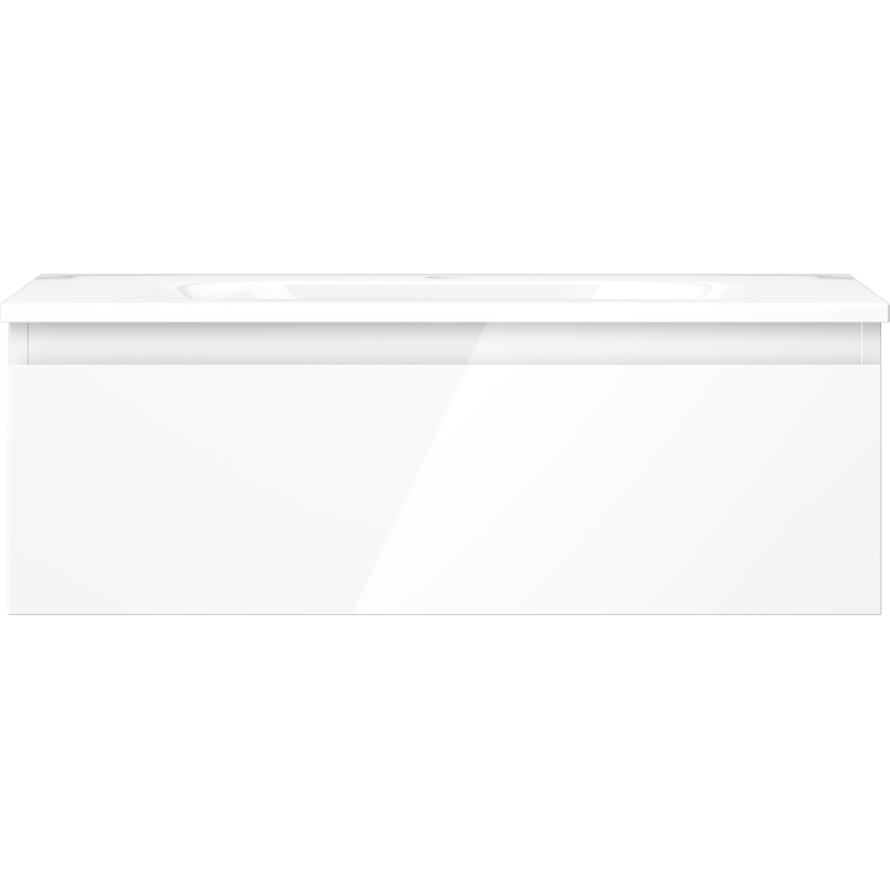 Mexen Orio Kúpeľňová skrinka 70 cm s umývadlom Vela, 1 zásuvka, biely lesk - 91A10-07023-1-BF00-W23M00