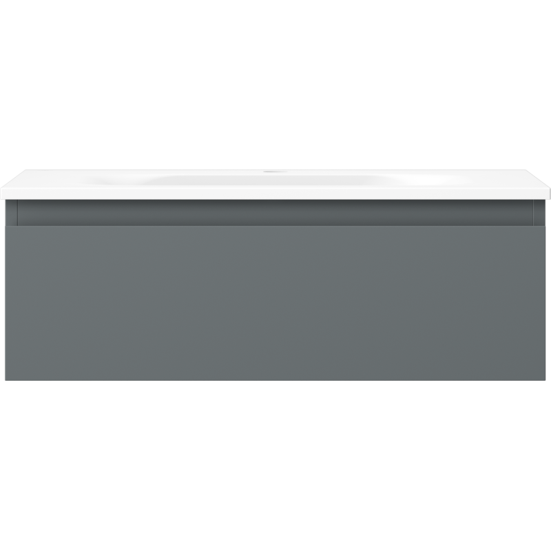 Mexen Orio kúpeľňová skrinka 70 cm s umývadlom Vela, 1 zásuvka, grafit mat/biela mat - 91A10-07023-1-BF66-W23M01